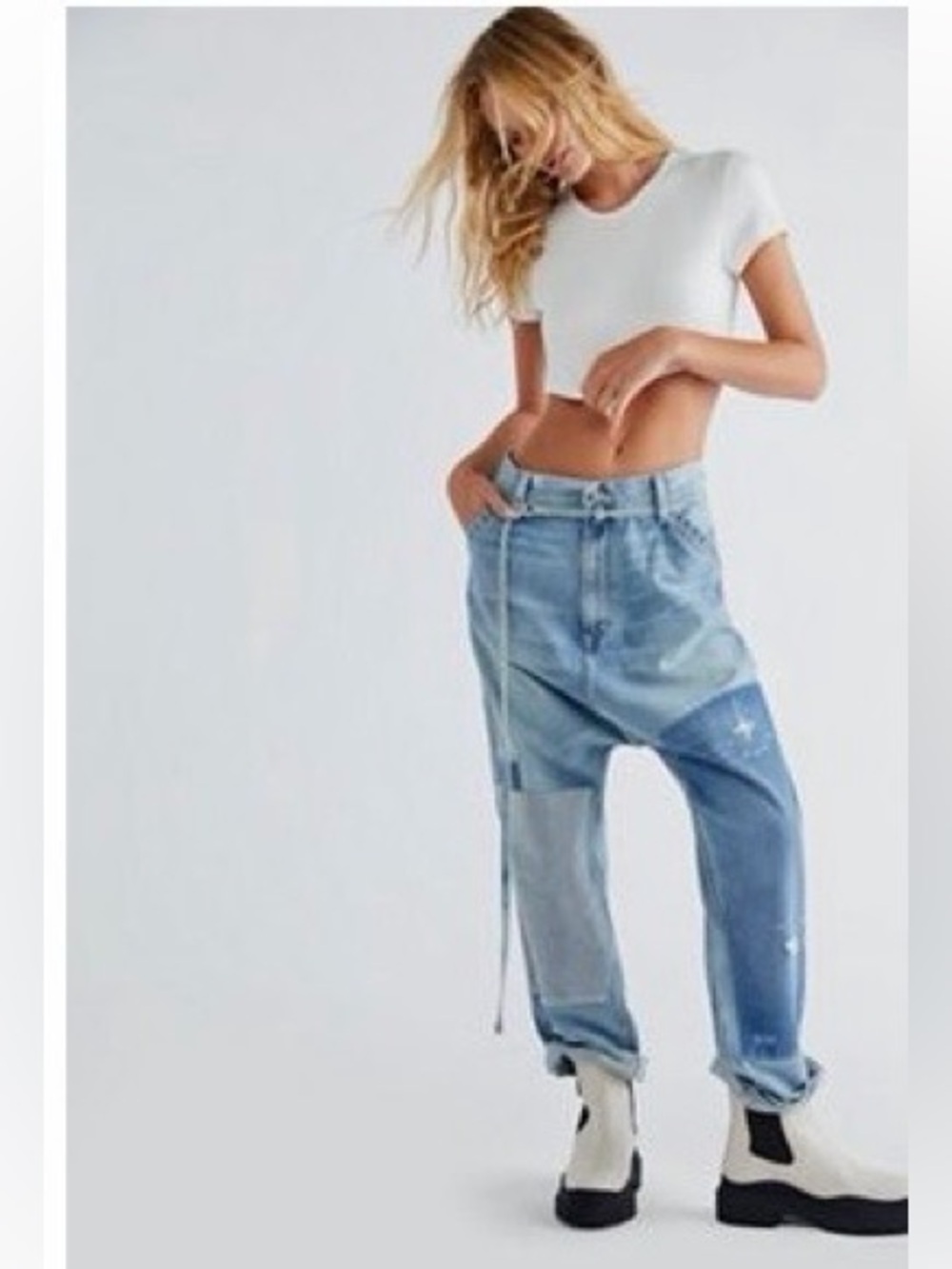 Denimist carpenter drop pants